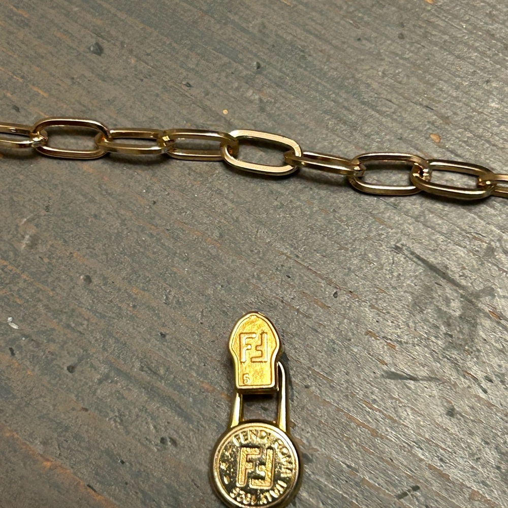 FENDI zipperpull repurposed charm bracelet ⭐️ - Picture 6 of 10